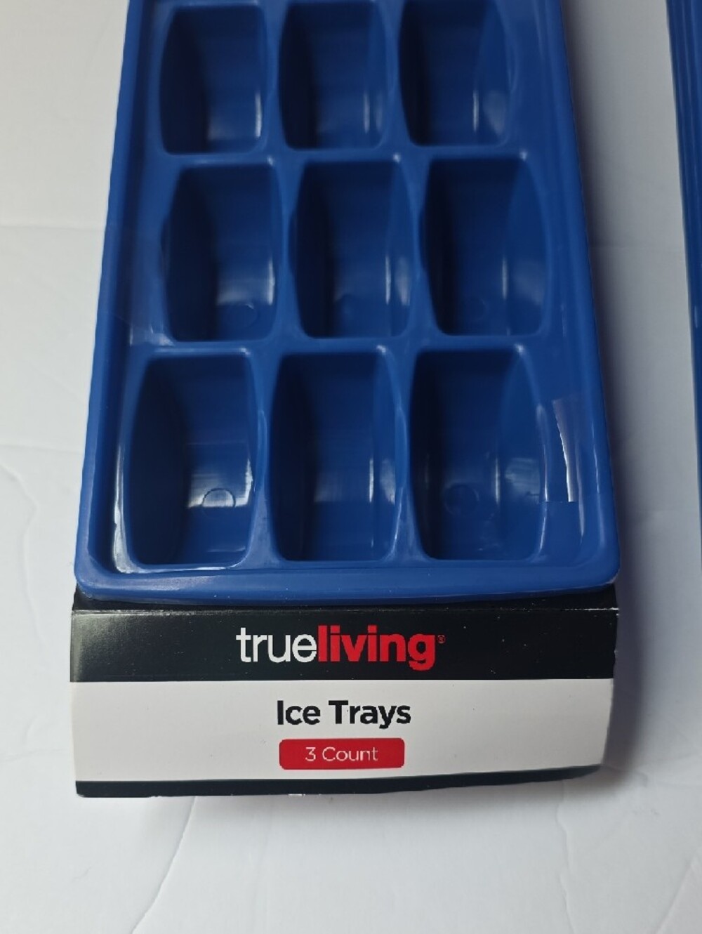 True Living Blue Plastic Ice Cube Trays 3ct - Set of 3 - Picture 2 of 3